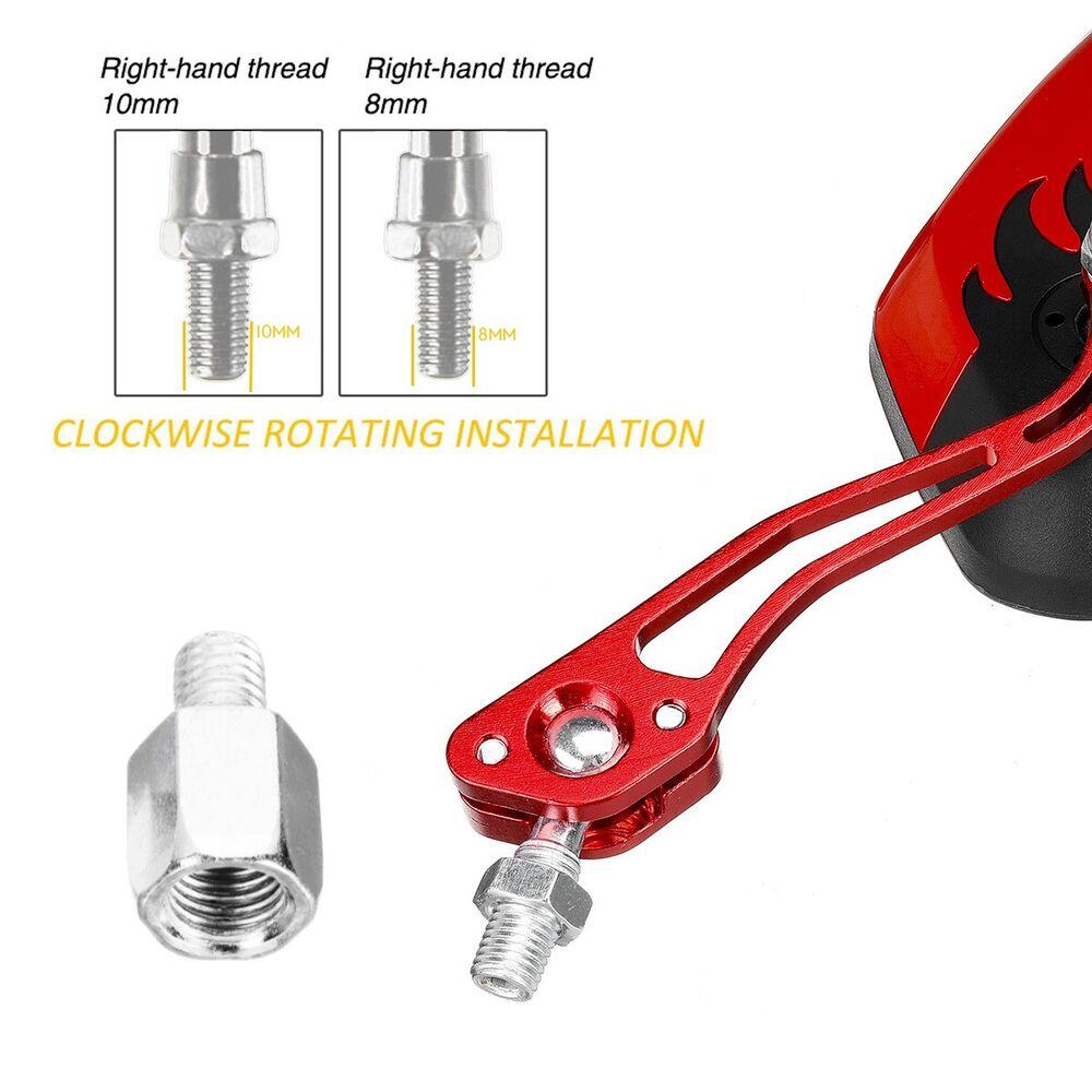 Motorcycle Rearview Mirror 360° Rotating Adjustable Electric Vehicle Scooter Universal Modification Accessories