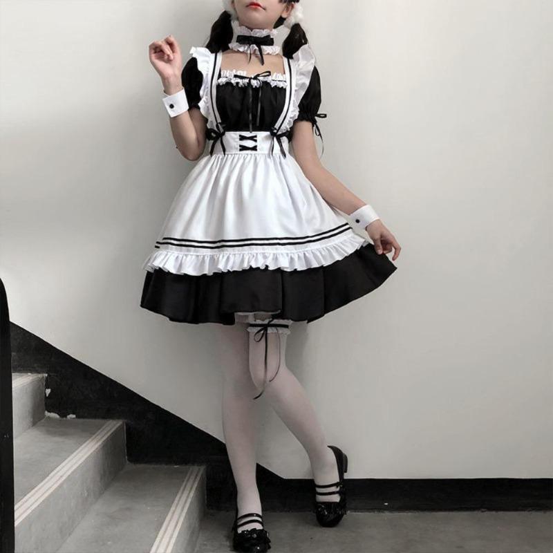 Maid Cosplay Cute Lolita Maid Costumes Women Lovely Ostume Animation Show Japan Outfit Dress Plus Size