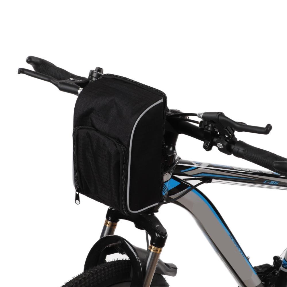 Large Capacity Bike Handlebar Bag Oxford Cloth Bike Front Head Bag  Mountain Bicycles S