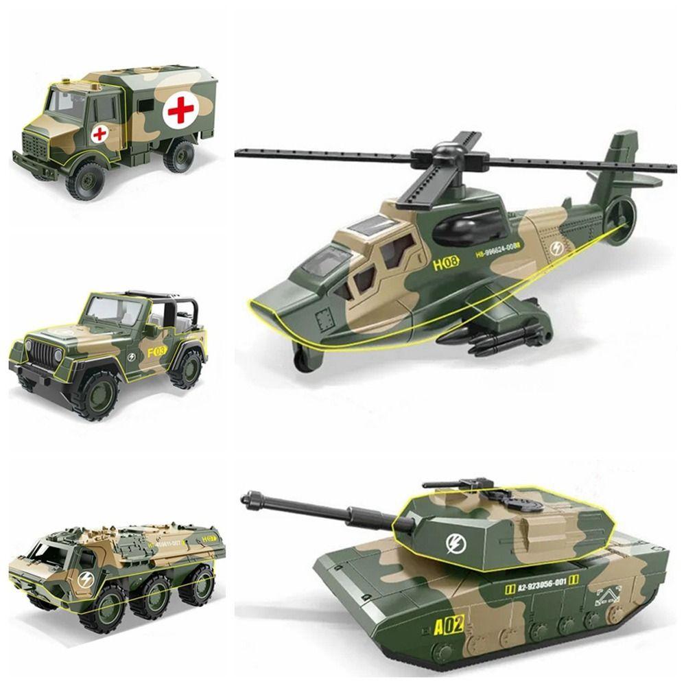 Model Toy Pull Back Cars Simulation Armored Vehicle Toy Educational Tank Model Car  Boys Gift