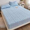 Solid Floral Color Pattern Plush Bedspread Set Mattress Full Cover Protective