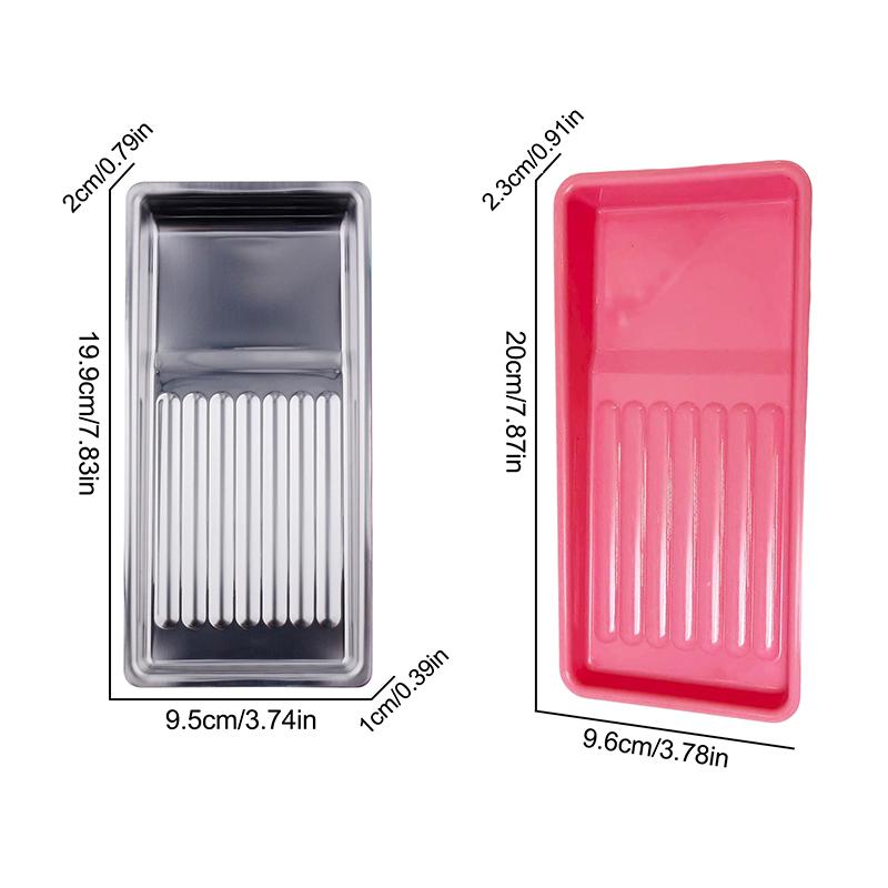 Nail Art Tool Sterilizing Tray Stainless Steel Disinfection Dish Cosmetic Storage Tray Manicure Tweezers Drill Bit Nail Clippers