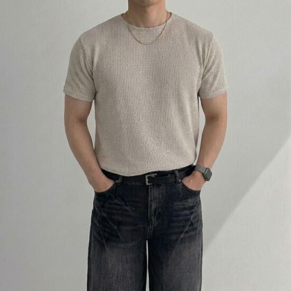 Onl Men S Crop Semi muScle Fit Tee