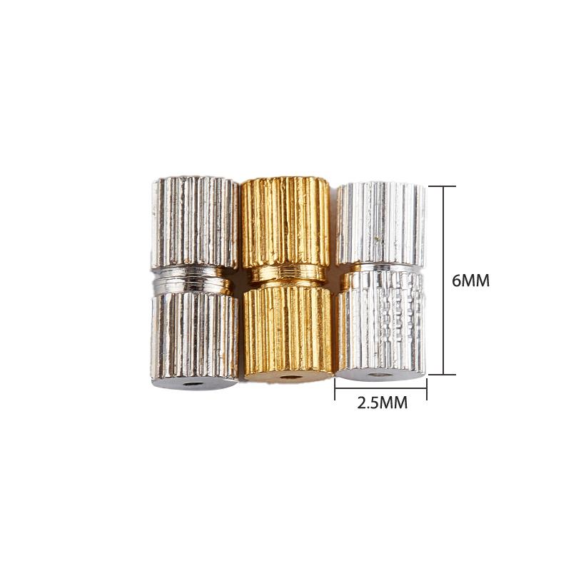 50Pc Rhodium Screw Clasps Necklace Bracelet Jewelry Making Connector Diy Finding