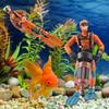 Traditional Fashion Marine Miniature Scuba Diver Addition Enhances Water Beauty