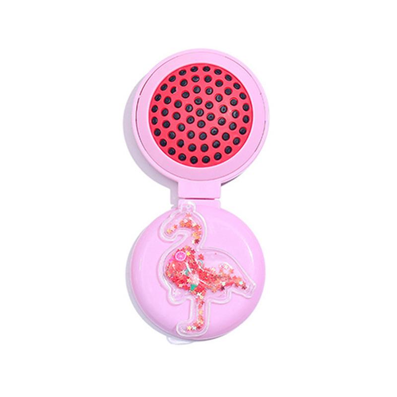 

Cute Rainbow Cartoon Air Bag Comb Women Mini Portable Folding Hair Brush With Mirror Head Massager Cushion Pocket Styling Tools