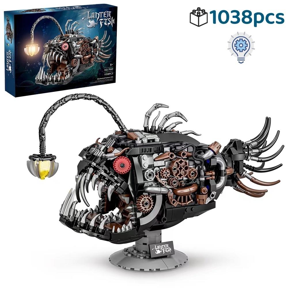 Brand new High-Quality Technical High-Quality Anglerfish High-Quality Building High-Quality Blocks, High-Quality 1038Pcs High-Quality Mechanical 1038pcs