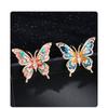 High end enamel, painted butterfly brooch, women's fashion, drip oil inlaid with diamonds, Christmas gift, Stocking stuffers, Valentine's Day gift