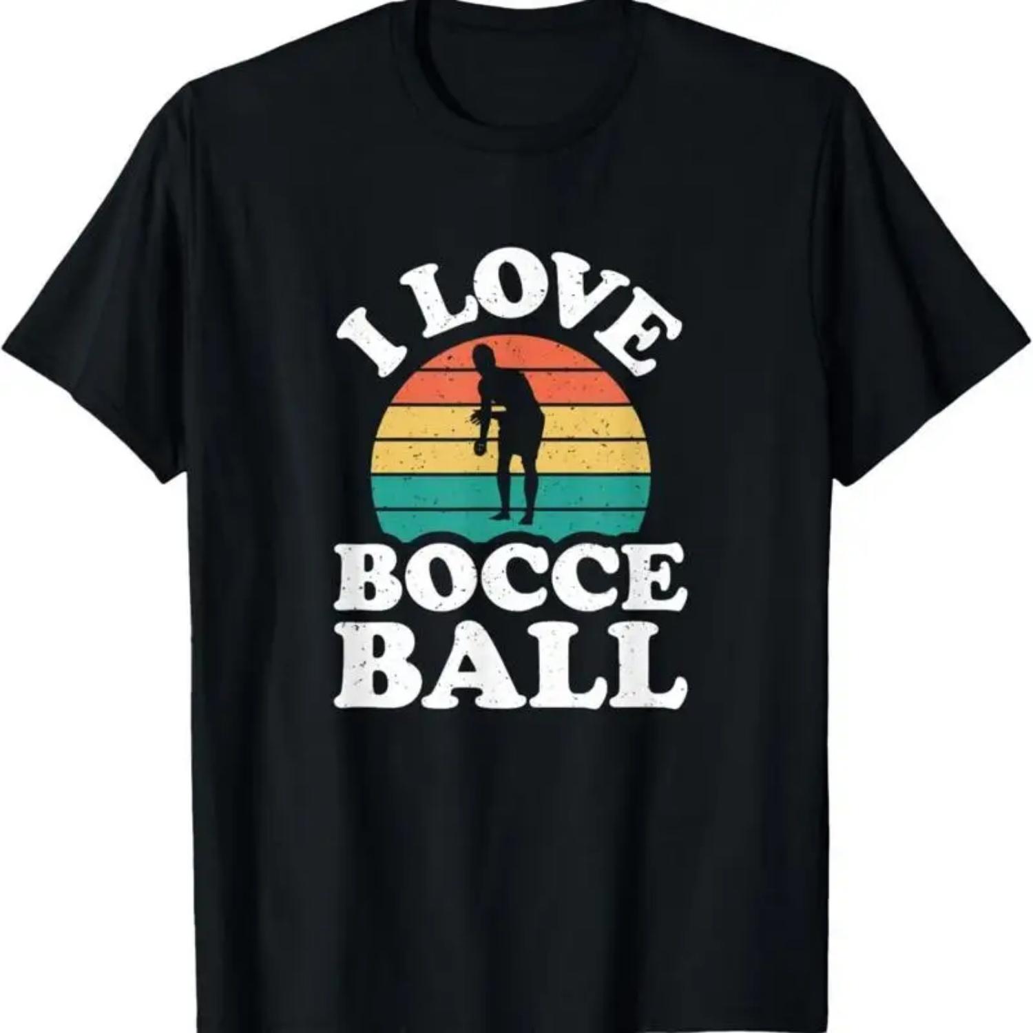 

I Love Bocce Ball Cool Player T Shirt S чёрный