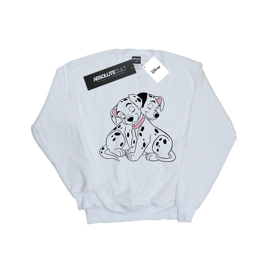 Disney Womens/Ladies 101 Dalmatians Puppy Love Sweatshirt