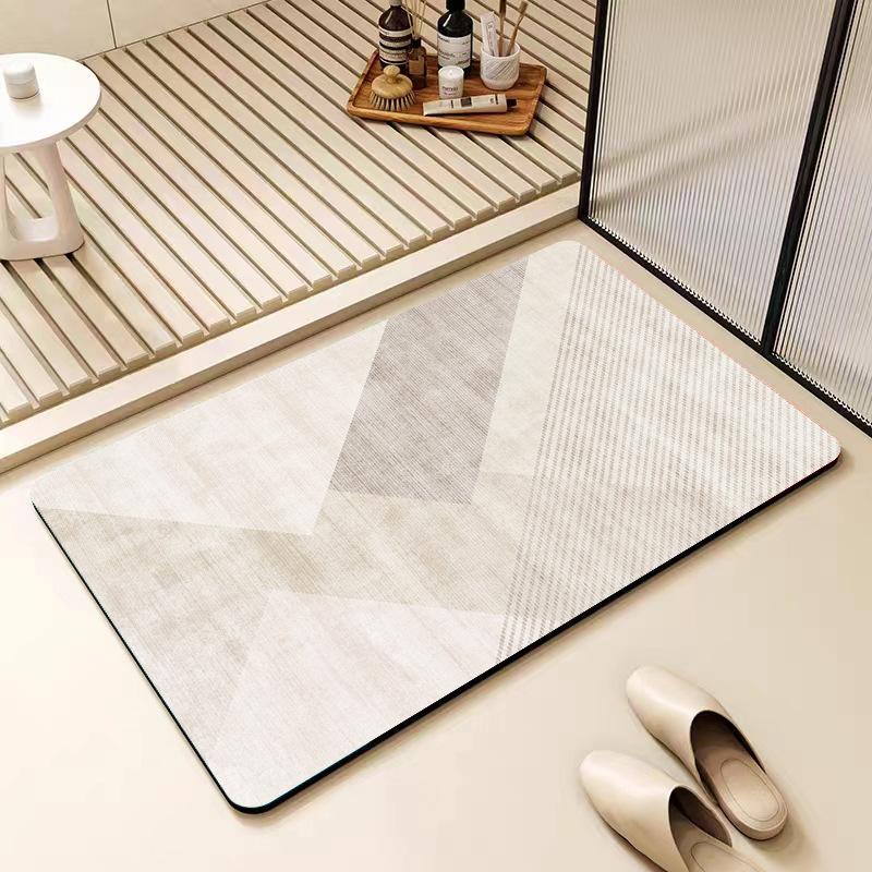 Diatom mud floor mat wabi wind bathroom non-slip mat toilet door absorbent mat