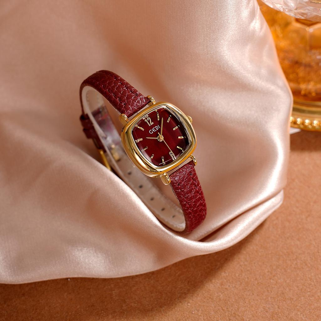 Ladies Watch Simple Ankola Red Student Watch Small Exquisite High End waterproof Women's Fashion Quartz Clock Wristwatches gift