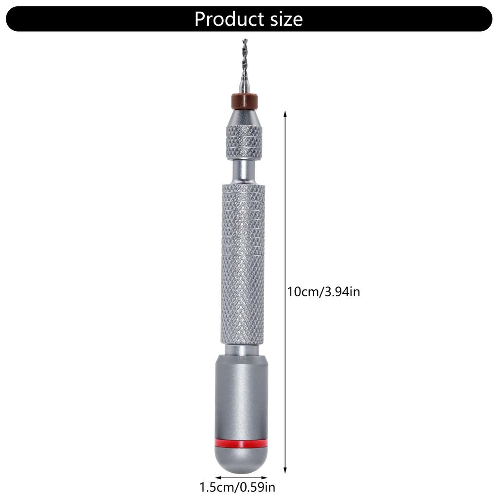 Double Bearing Rotary Drill Kit Suitable For Precise Crafting On Amber Wood Plastic With Ergonomic Grip And Alloy Steel