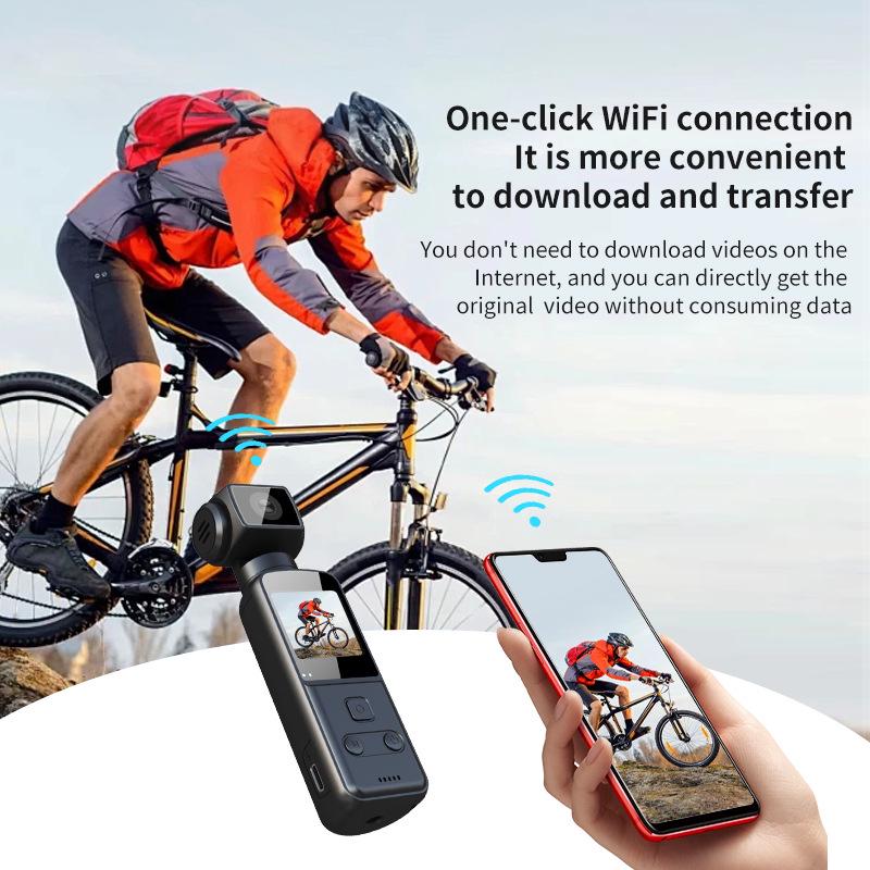 K1 4K HD Pocket Sports Camera with Anti-Shake for Outdoor Climbing and Cycling