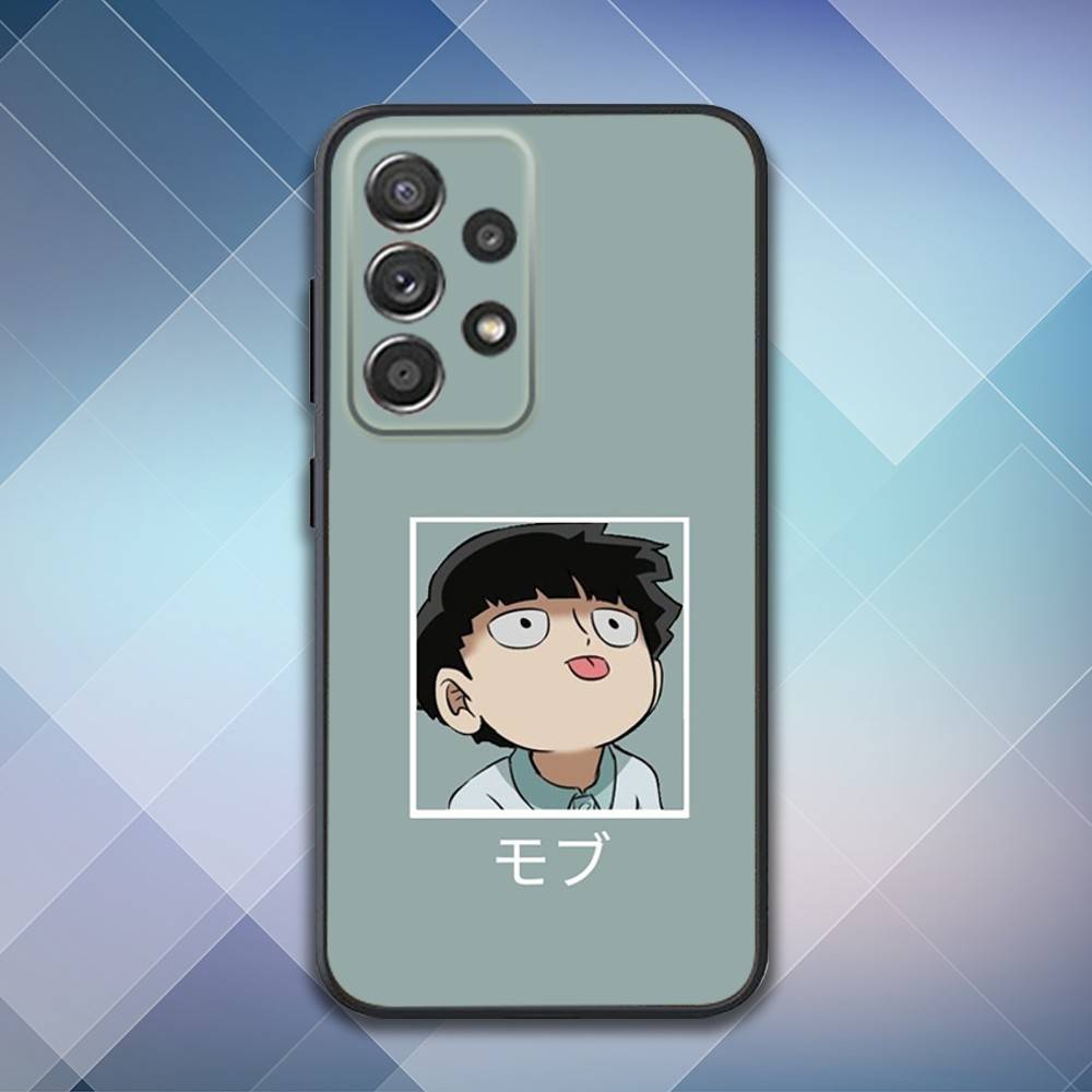 

M-Mob Psycho 100 Anime Phone Case For Samsung S25,S24,S21,S22,S23,S30,Ultra,S20,Plus,Fe,Lite,Note,10,9,5G Black Cover Samsung S25