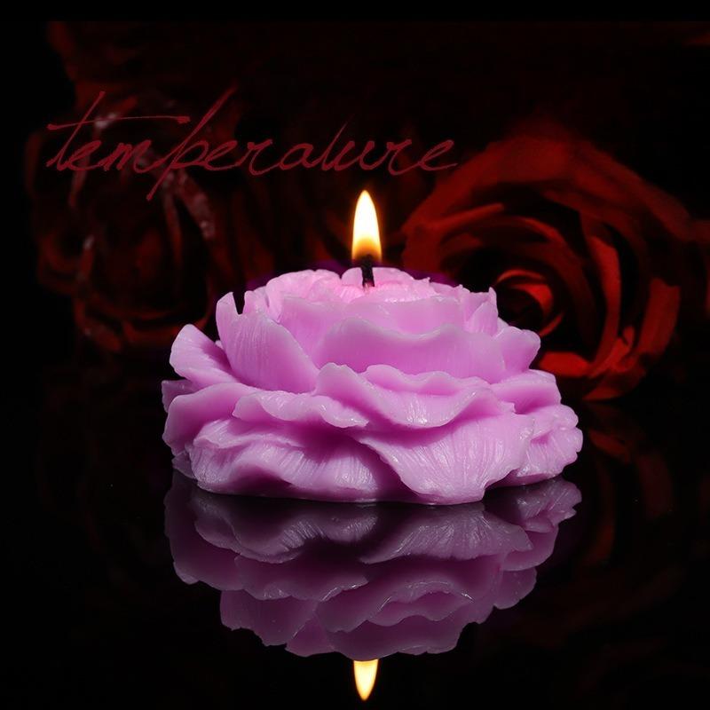 

Low Temperature Candle Wax Peony Rose Heart Candle 42 Degrees To 48 Degrees чёрный