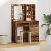 Makeup Table 2 pcs Brown 50 x 41 x 135 cm Particleboard