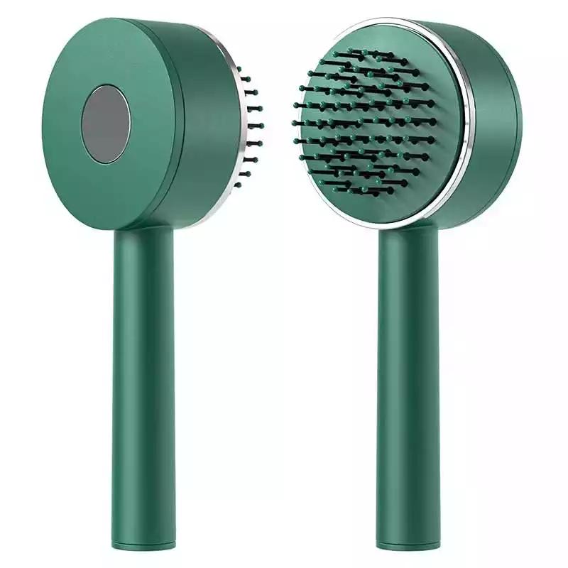 New Self Cleaning 3D Air Cushion Massager Hair Brush Airbag Massage Comb Brush Electroplated Detangling Anti Static Hairbrush