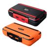ENN LLC Set de 2 Boîtes à leurres, Boîte à pêche étanche double face, Boîte de rangement pour matériel de pêche (Ensemble Orange et Noir)
