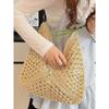 Women's Large Summer Seaside Vacation Tote - Woven Single Shoulder Bag for Commute and Fashion