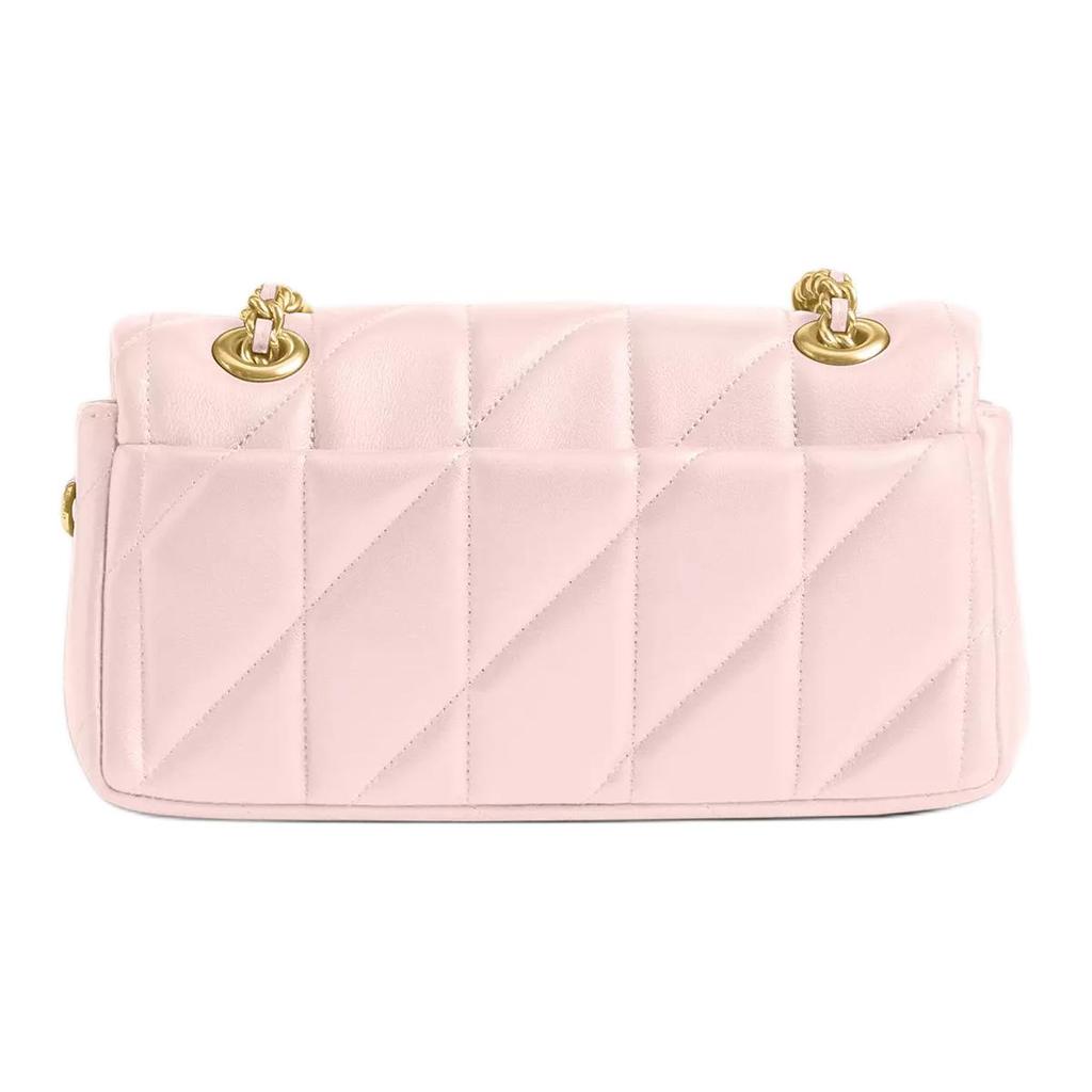 Coach Bolso Bandolera Acolchado de Cuero Tabby 20 Clásico Bolso de Hombro Pequeño para Mujer Latón Rosa CP149-B4B5