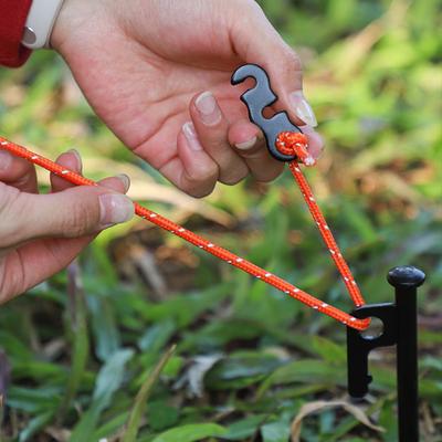20/48/80/100Pcs Aluminum Alloy Guyline Cord Adjuster Tent Tensioner Heavy Duty Outdoor Camping Hiking
