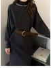 Versatile Casual Fashion Set: Autumn/Winter Slimming Knit Outfit for Date or Commute