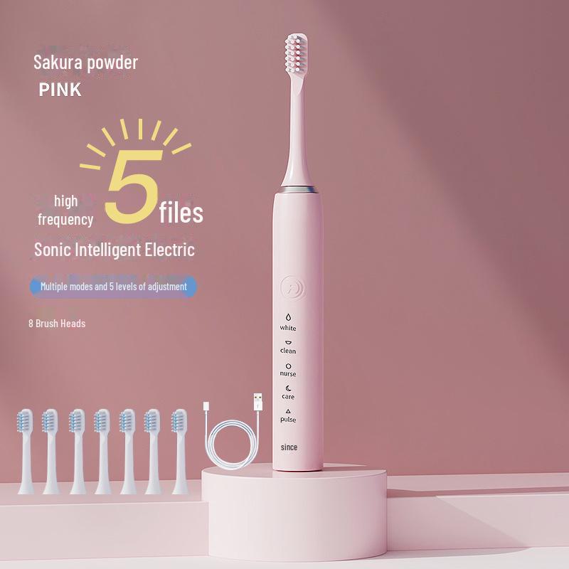 Sonic Electric Toothbrush for Adults with Wireless Charging - Gift-Ready Tooth Cleaner