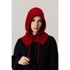 100% Wolle Gestrickte Kapuzenmütze Schal Elegante Hüte Mützen Damen Herren Winter Nackenwärmer Sturmhaube Kopfbedeckung Kappen Koreanische Mütze Winter