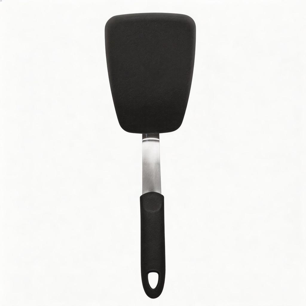 High-Temperature Resistant Food-Grade Silicone Kitchenware Set: Non-Stick Spatula, Frying Pan, and Slotted Spoon
