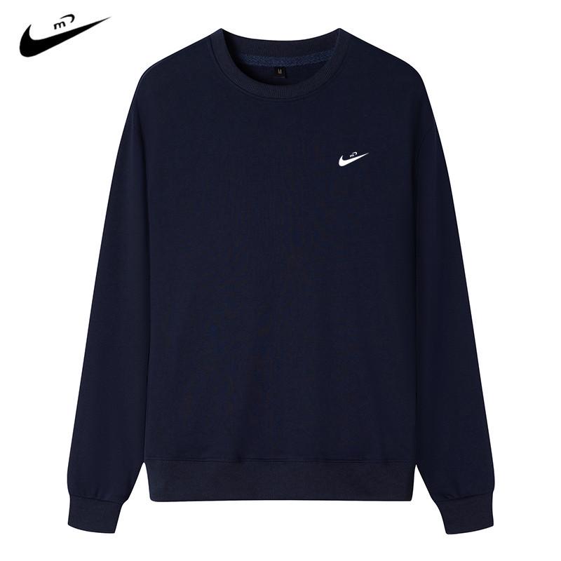 Sweat à capuche à manches longues et col rond en tissu éponge pour homme - Printemps/Automne 2024