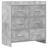 Sideboard Concrete Grey 75 X 33 X 80 Cm Engineered Wood