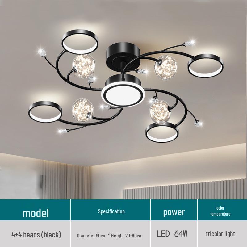 Modern Starry Sky Chandelier: Stylish Ceiling Light for Living Rooms, Bedrooms & Cafes