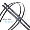 Car Front Wiper Blades For Citroen Xsara Picasso Accessories 1999-2009 Durable Slient Windshield Windscreen Wipers Blades Tools