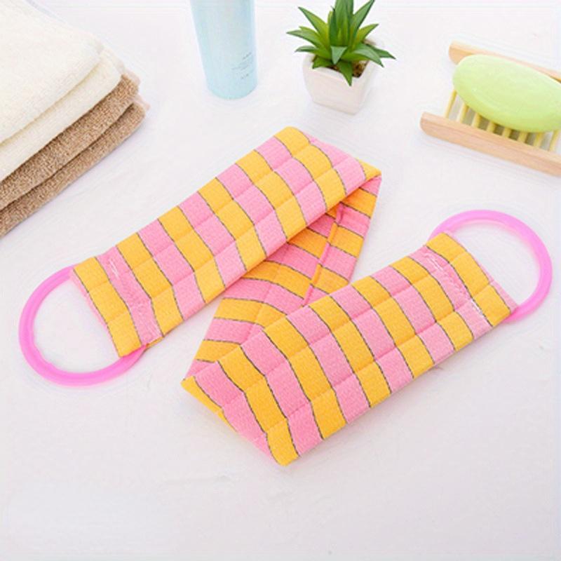 Мужское полотенце для спины, удлиненное, с отшелушивающим и смягчающим эффектом, необходимое для ванны и душа розовый