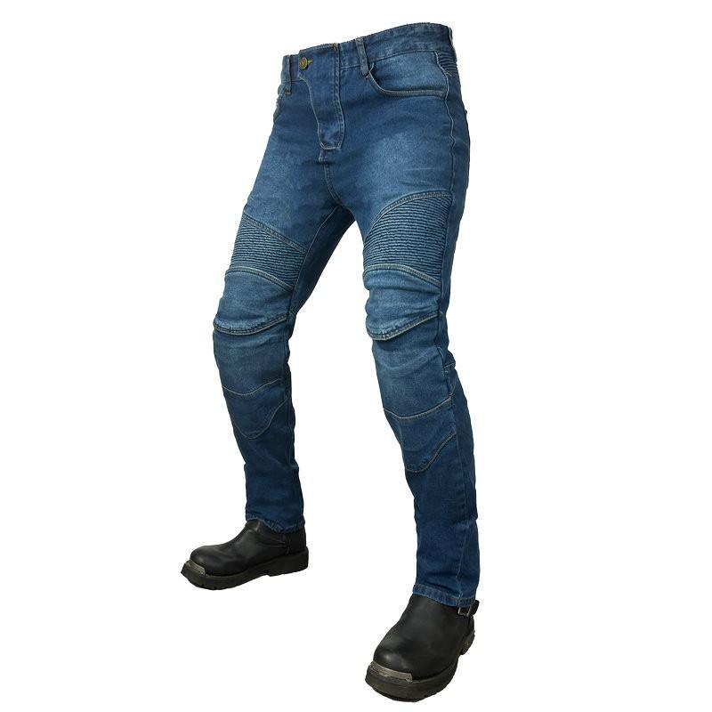 Mens Motorcycle Riding Pants Loose Straight Cut Crash Protection Gear Off-Road Racing Casual Use