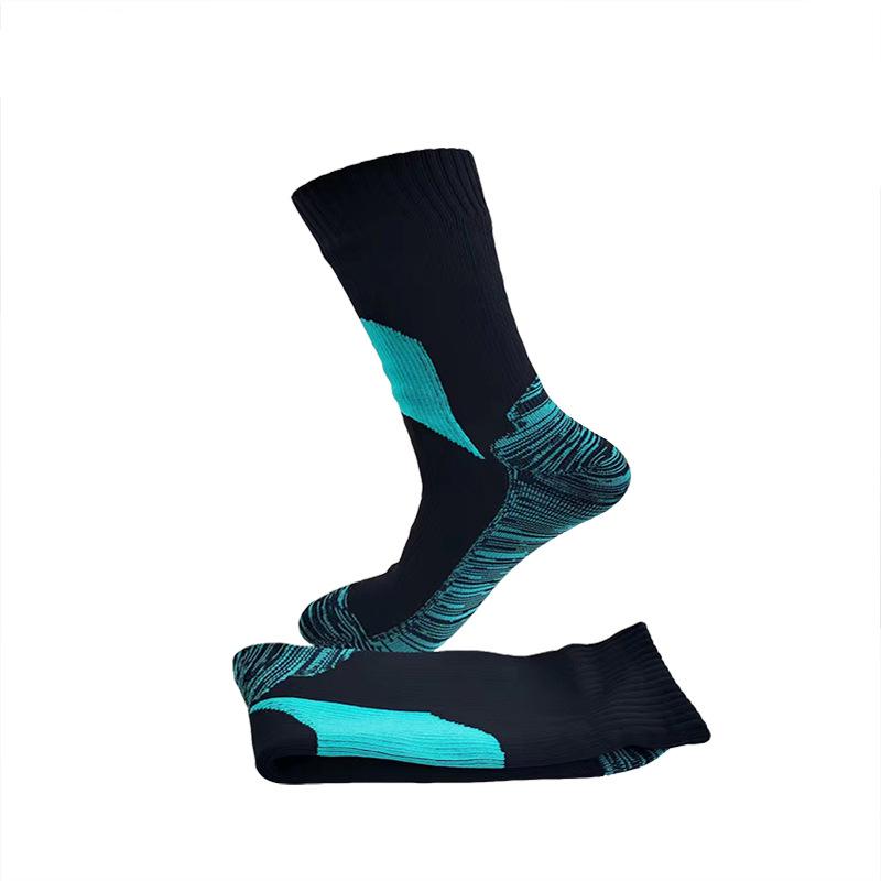 

Утолщенные водонепроницаемые носки унисекс, дышащие носки для спорта на открытом воздухе, катания на лыжах, альпинизма, кемпинга, болотные зимние носки S синий