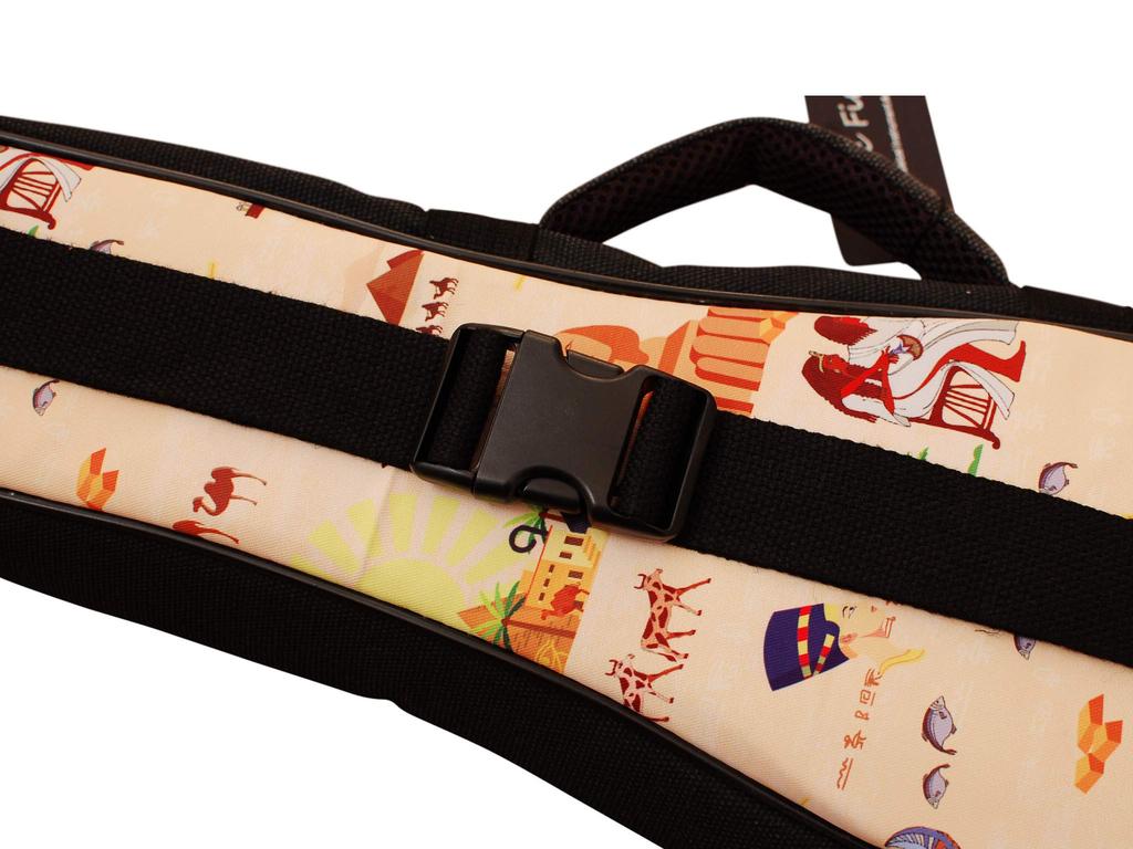 MUSIC FIRST Original Design [Ancient Egypt] Ukulele Case, Ukulele Bag (21-inch Soprano, Ancient Egypt)