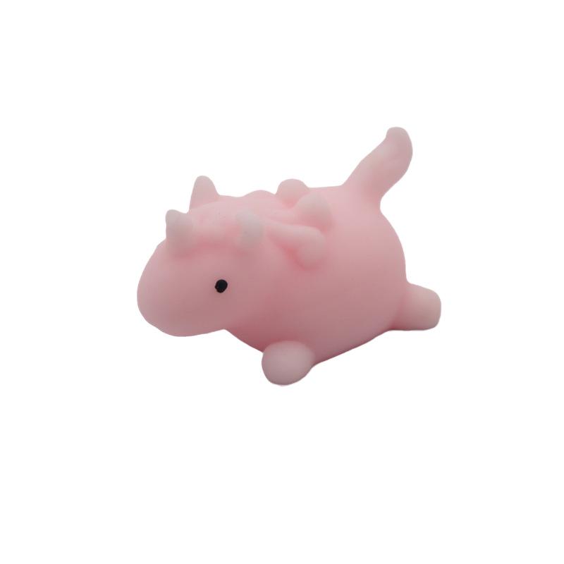 Japan Moe Small Animal Squeeze Toy: Soft Rubber Dumpling Peach
