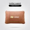 Car Logo Neck Pillow & Lumbar Support Set Breathable Headrest Cushion For Chevrolet Cruze Malibu Colorado Equinox Spark Keychain