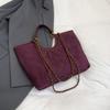 Tote Bag, Laid-back Style, Large-capacity Hand-held Women's Bag, Fashionable Chain Single-shoulder Bag