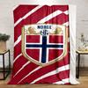 Norwegian Football Emblem Blanket Print Blanket Soft and Cozy Perfect for the Living Room Bed Sofa or a Nap,gift