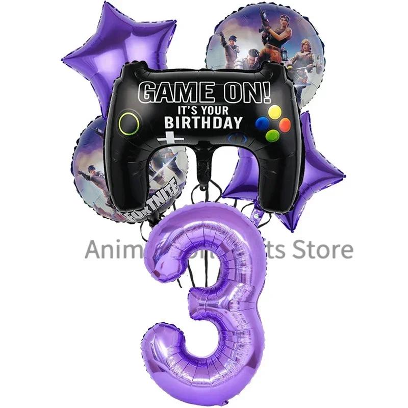 Perfect Fortnite Game Theme Party Decorations for Boys Action Figures Banner Cake Kids Birthday Party Tableware Decoration Backgrounds