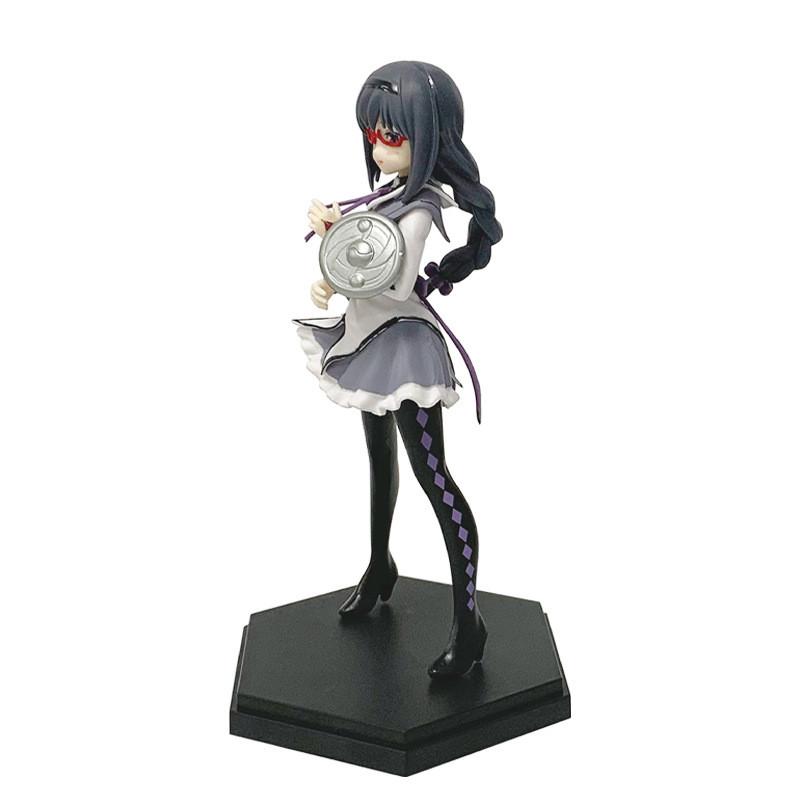 Puella Magi Madoka Magica Akemi Homura With Glasses Pvc Figure Desktop Decor Collectors Item For Fans