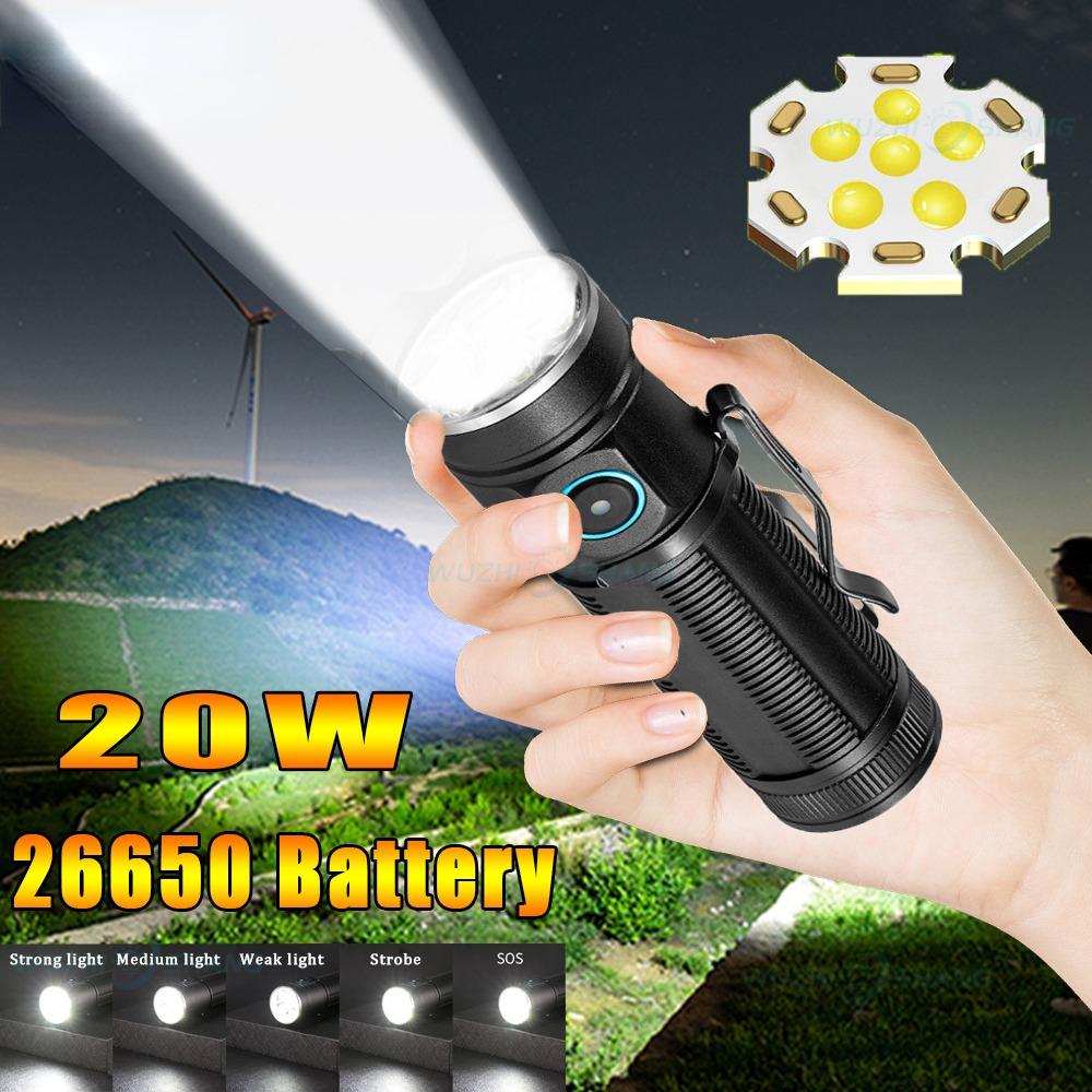 

Супер яркий 6/8LED 4000LMFlashlight Открытый аварийный фонарь 5 режимов освещения Перезаряжаемый походный тактический фонарик для кемпинга