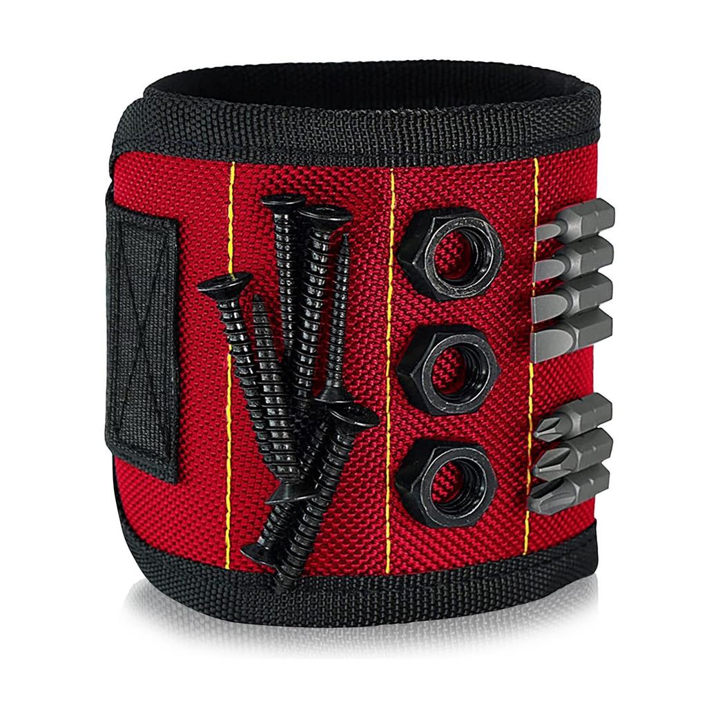 Magnetic Wristband Tool Holder Magnetic Screw Holder Wrist Strap for Electricians Repair Work