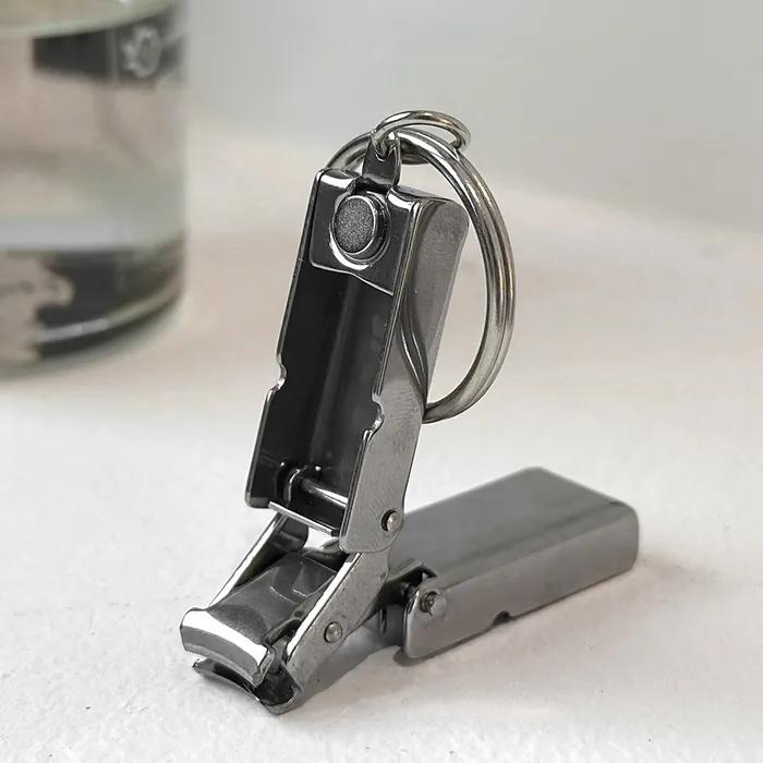 Pocket Nail Portable Keyring-Type Mini Nail Clipper Keychain 1P+1P (Total 2 Pieces)
