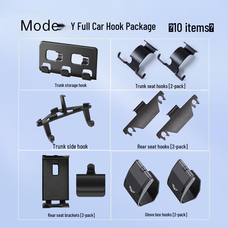 Tesla Model 3/Y Glove Box Hook - Interior Passenger Car Accessory Update
