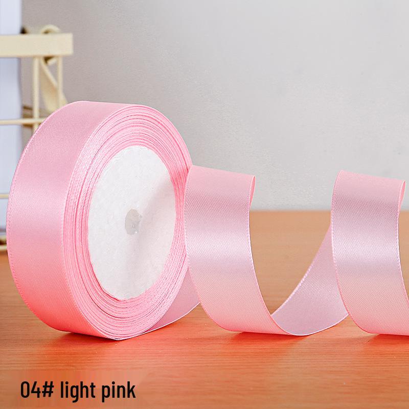 2.5cm Polyester Satin Ribbon for Gift Box and Hair Accessories