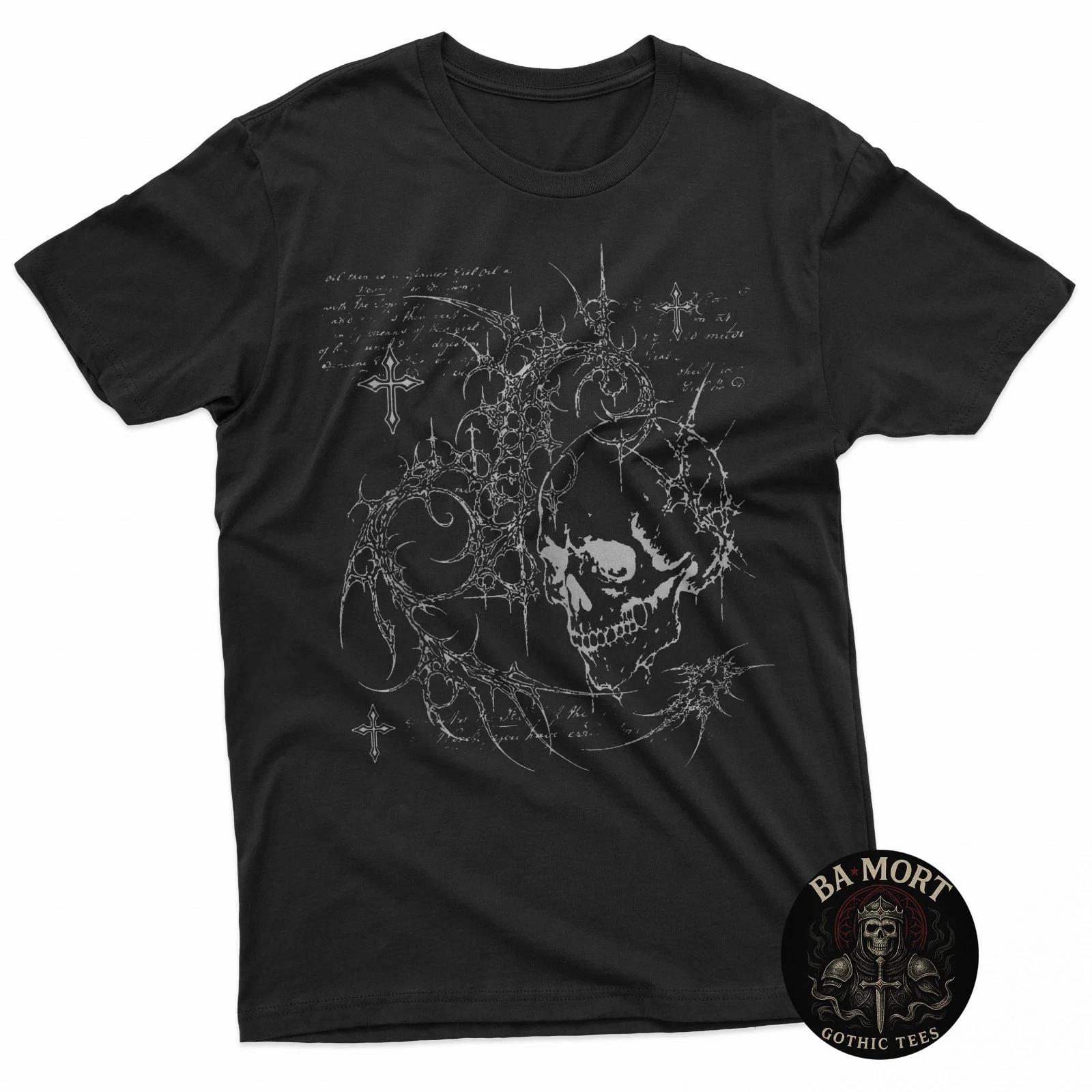 Y2K Grunge Goth Alt Skull Sigilism Vintage Graphic T-Shirt L